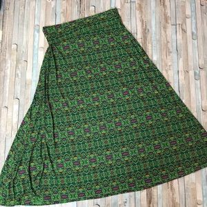 Lularoe maxi skirt green